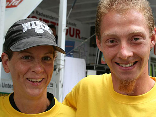 Damensiegerin Sylvia Rehn und Gesamtsieger Rainer Koch