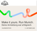 Startplatz M�nchen Halbmarathon 11.10.26